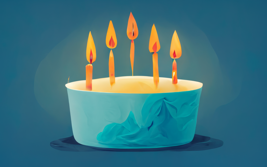 candles on one single birthday cake