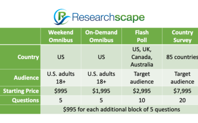 Researchscape International Expands Line of Omnibus Surveys and Adds Flash Polls